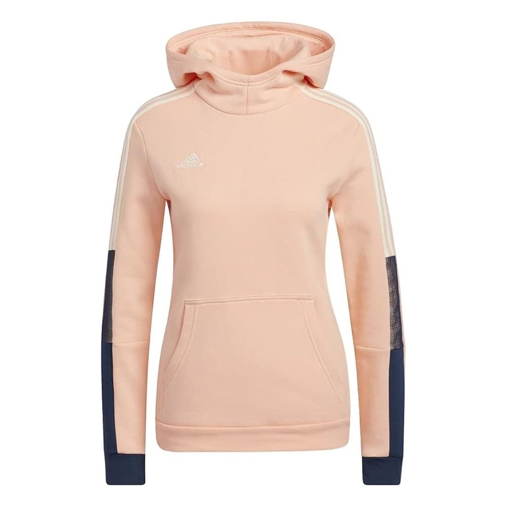 Adidas Women's Tiro Hoodie Cream White/Glow Pink Size Large K-16
